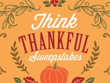 Think Thankful $100 Gift Card Sweepstakes