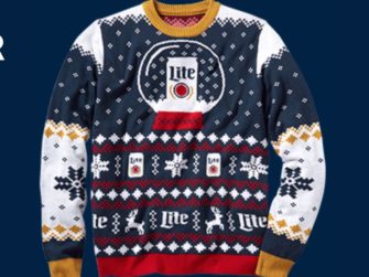 miller lite ugly sweaters