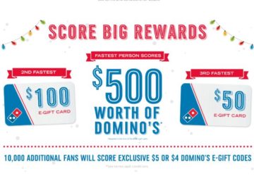 Quikly Score $500 Worth of Domino’s