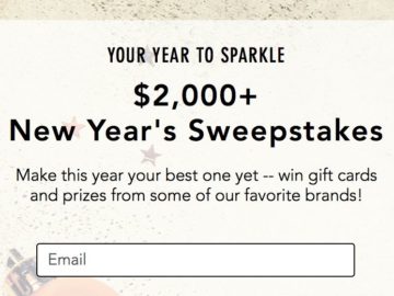 $2,000+ New Year's Sweepstakes