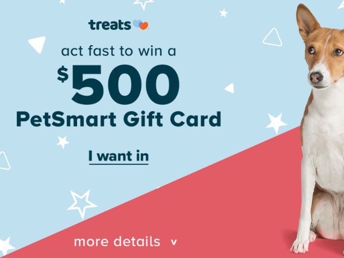 Win a 500 PetSmart Gift Card (Quikly)