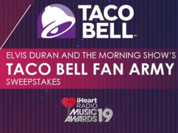 Taco Bell and Elvis Duran Music Awards Sweepstakes