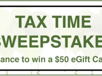 Tax Time Gift Card Sweepstakes