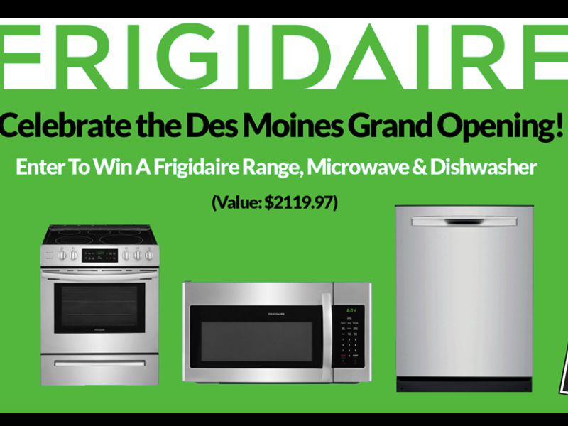Nebraska Furniture Mart Grand Opening Frigidaire Giveaway
