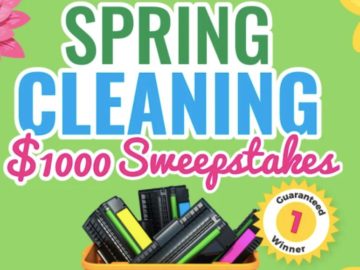 Cash 4 Toners Spring Cleaning $1000 Sweepstakes