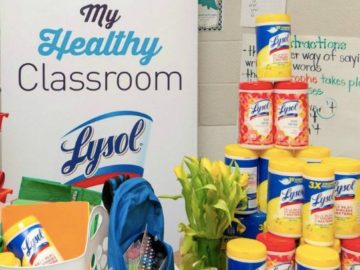 Lysol School Supply Wishlist Giveaway