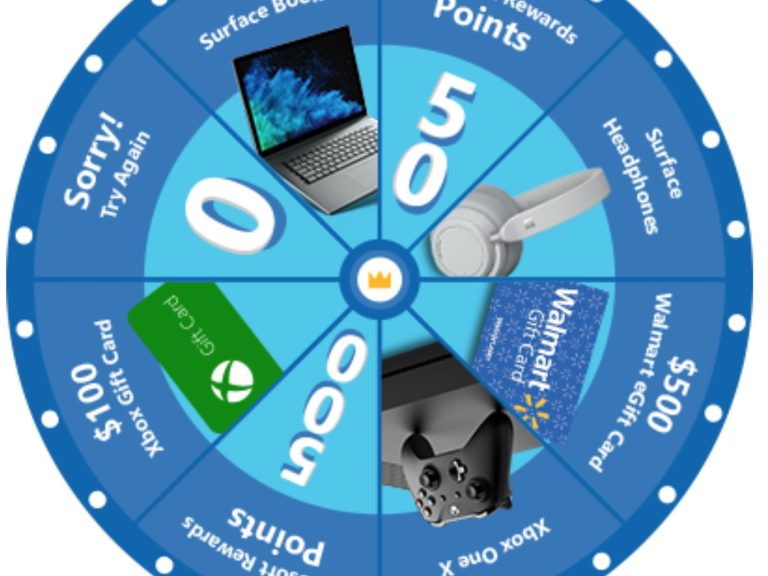 what is spin to win microsoft rewards