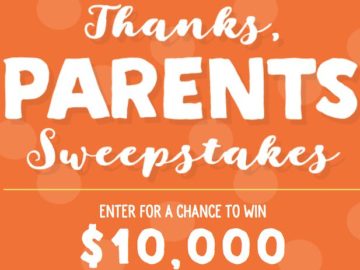 Stonyfield Thanks Parents Sweepstakes (Limited Entry/Photo Upload)