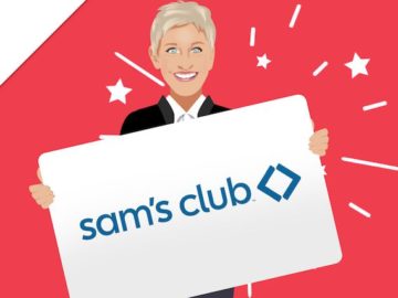 Ellen DeGeneres - Win a $150 Sam’s Club Gift Card!