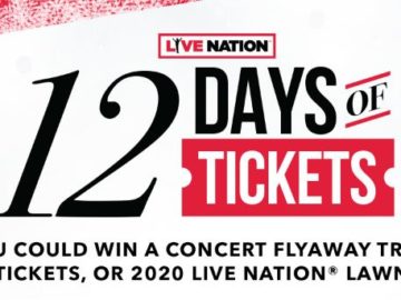 Live Nation 12 Days of Tickets Giveaway