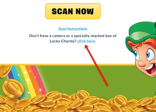 How to enter for free in the Lucky Charms Win Lucky's Gold Instant Win Game