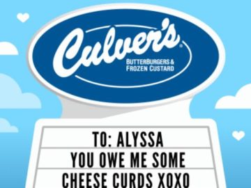 Culver's Show of Affection Sweepstakes (Limited States)