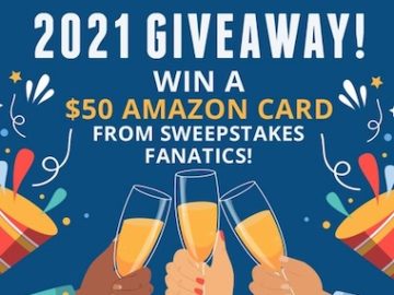 2021 New Year Giveaway from Sweepstakes Fanatics