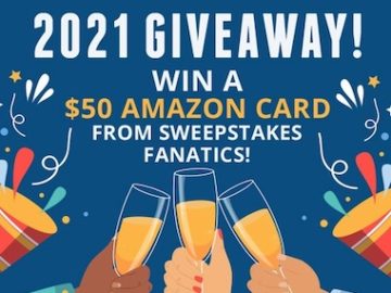 2021 New Year Giveaway from Sweepstakes Fanatics