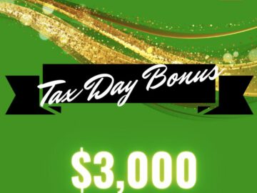 $3,000 Tax Day Bonus Sweepstakes