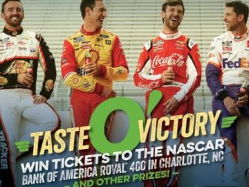 O’Charley’s Stock Car Race Getaway Sweepstakes (Limited States)