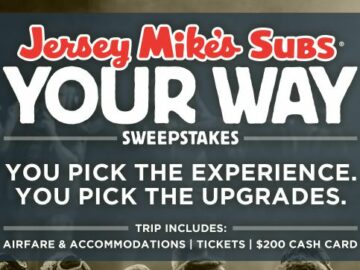 Jersey Mike's Your Way Sweepstakes