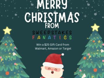 Merry Christmas Giveaway from Sweepstakes Fanatics