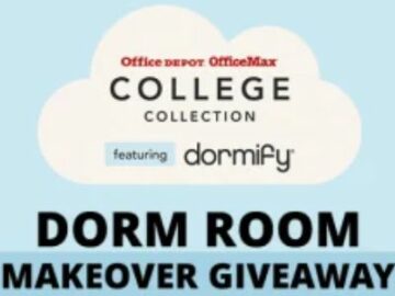 OfficeMax Dorm Room Makeover Giveaway