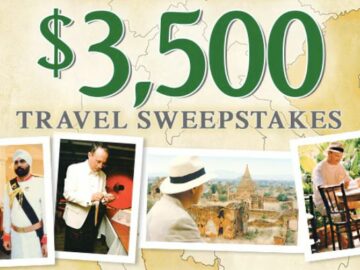 J. Peterman Semi Annual $3,500 Travel Sweepstakes