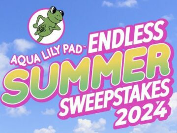 Aqua Lily Pad Summer Sweepstakes