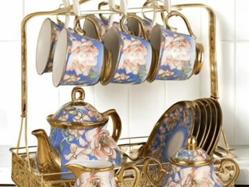 Plum Waves English Tea Set Lid Sweepstakes