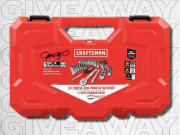 Craftsman Michael Waltrip Signed Low Profile Mechanic Tool Set Giveaway