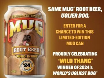 Ugliest Dog In The World, Limited-Edition MUG Root Beer Can Sweepstakes