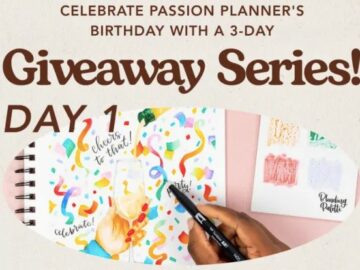 Passion Planner Birthday Giveaway