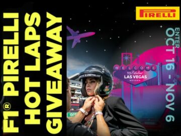 F1 Pirelli Las Vegas Hot Laps Weekend Sweepstakes