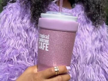 Tropical Smoothie Cafe Lavender Shimmer Frost Buddy Giveaway (Instagram)