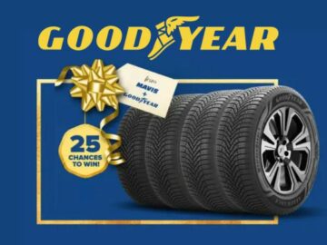 Mavis Tire Presents Goodyear 25 Days of Giving Tire Giveaway (Limited States)