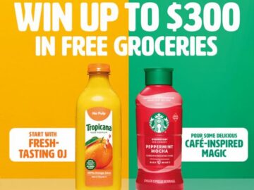 Tropicana x Starbucks Two Delightful Ways Sweepstakes (Purchase / Mail-In)