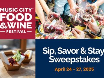 Music City Sip, Savor, & Stay Sweepstakes