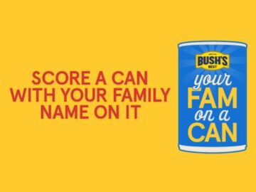 Bush’s Beans Your Fam on a Can Giveaway