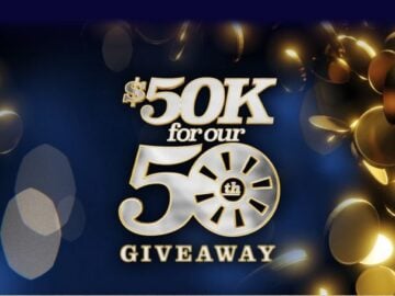 Wheel of Fortune $50k for Our 50th Giveaway