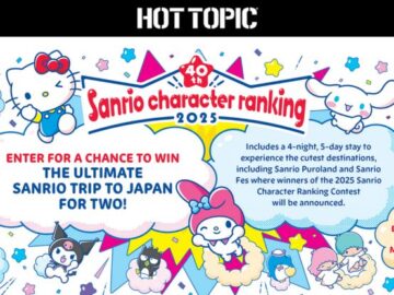 Hot Topic Sanrio Character Ranking Sweepstakes