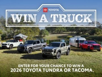 Toyota Win A Truck Giveaway Sweepstakes - Limited States
