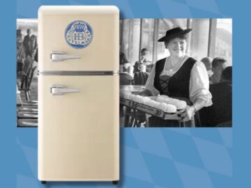 Hofbräuhaus Helles Lager Retro Mini Fridge Sweepstakes