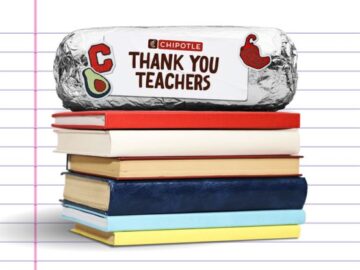 Chipotle Thank You Teachers Sweepstakes - Teachers Only