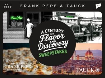 Frank Pepe’s & Tauck A Century of Flavor & Discovery Sweepstakes