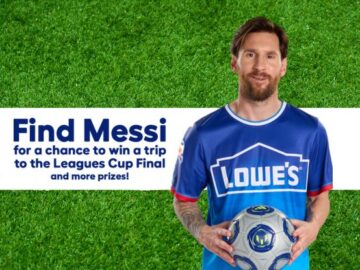Lowe's Mini Messi Scavenger Hunt Sweepstakes - Lowe’s Stores / Mail-In
