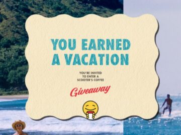 Scooter’s Coffee You Earned a Vacation Sweepstakes – Instagram