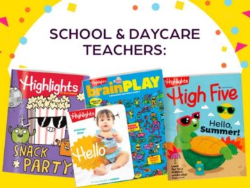 Highlights Back to School Giveaway - School & Daycare Teachers