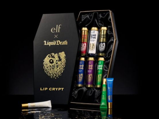 e.l.f. liquid death Beauty lovers will 'die' at Liquid Death and E.l.f. Cosmetics' newest drop  💄 The entire @elfcosmetics X @liquiddeath Lip Embalms campaign was managed  in-house. From E.l.f. Cosmetics' Soooo Many Dicks 2024 campaign