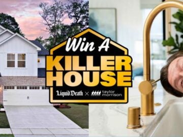 Liquid Death Taylor Morrison Home Sweepstakes